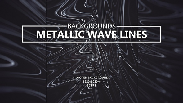 Metallic Wave Lines Abstract Backgrounds