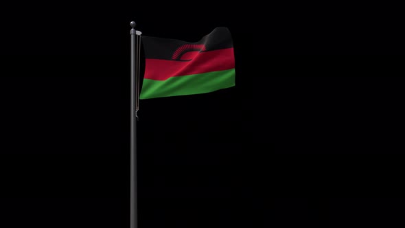 Malawi Flag With Alpha 4K