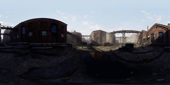 VR360 View of Old Abandoned Factory alt