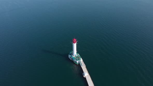 Beautiful Old Lighthouse in Odessa Ukraine