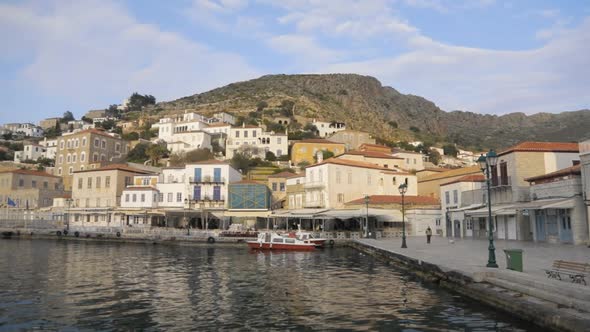 Panoramic view of the island Hydra