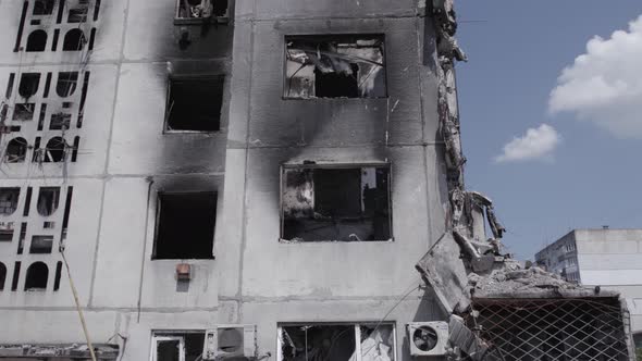 War in Ukraine  Destroyed Building in Borodyanka