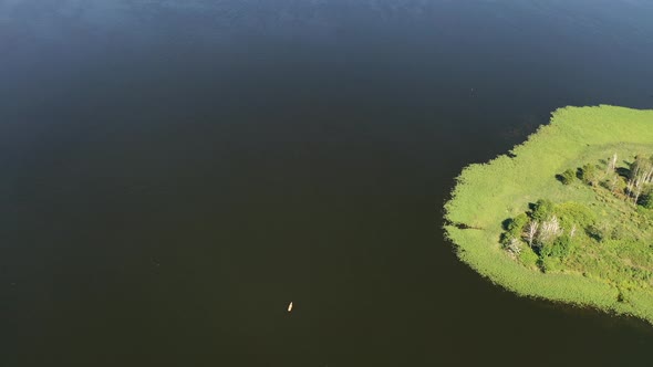 Top View of Lake Drivyaty in the Braslav Lakes National Park the Most Beautiful Lakes in Belarus