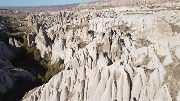 Cappadocia Landscape Aerial View. Turkey. Goreme National Park