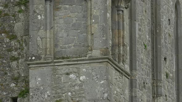 Tilt up view of the Rock of Cashel