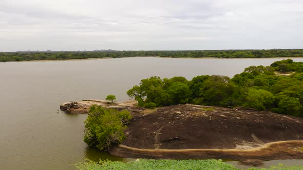 A Lake in the Middle of the Jungle in Sri Lanka