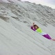 Beautiful Girl Lying on Sandy Dune Looking at the Camera with Passionate Look Slow Motion Video - VideoHive Item for Sale