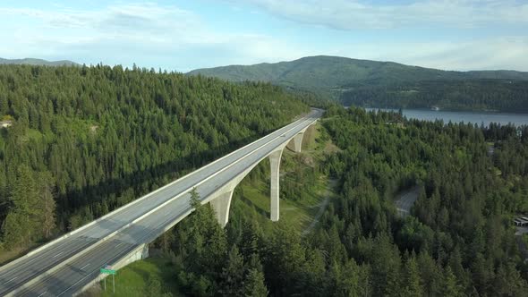 Veterans Memorial Bridge Lake Coeur D' Alene