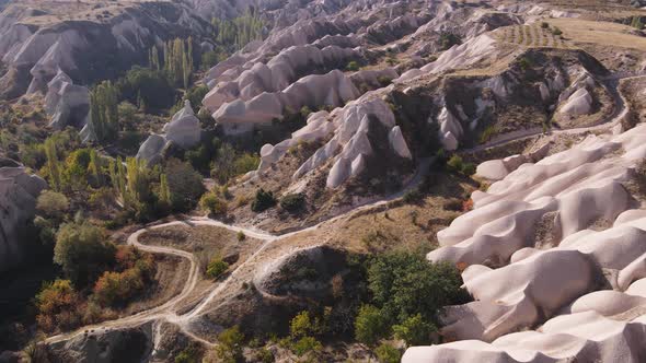 Aerial View Cappadocia Landscape