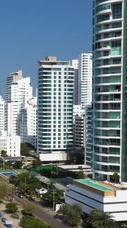 The Cartagena Colombia Aerial Vertical View