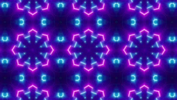 Neon Light Vj Background Loop 4K 12