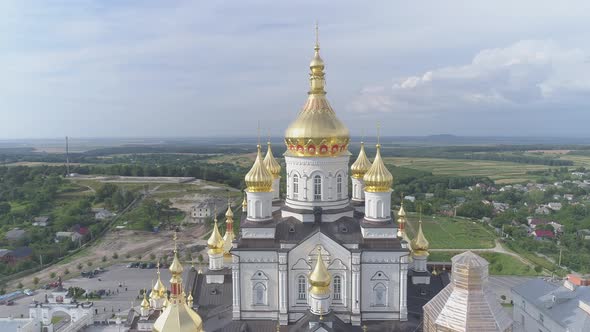 Aerial view of the church