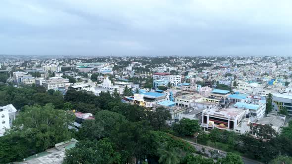 Residential Area Surrounded by Trees, India (4K)