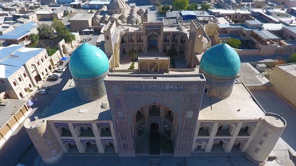 panorama of the ancient Bukhara city. uzbekistan.