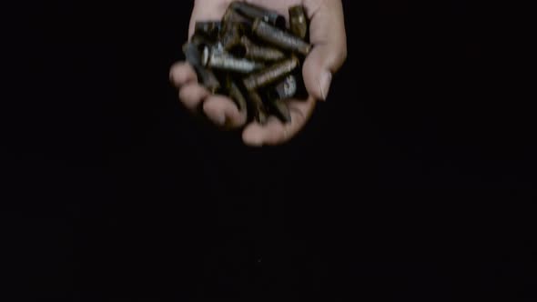 Old Bullets in Hand