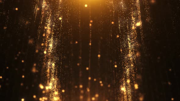 Golden Particles Shiny Loop Seamless 4k 02