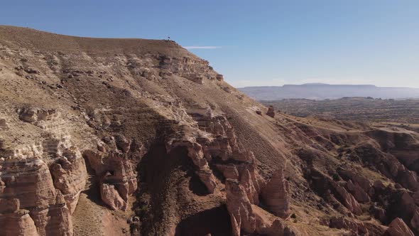 Cappadocia Landscape Aerial View. Turkey. Goreme National Park