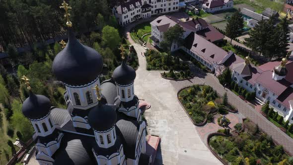 Aerial View Zhytomyr St. Anastasievsky Monastery