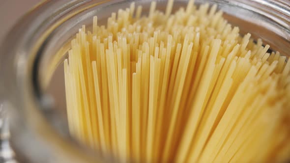 Italian Noodles Texture Closeup
