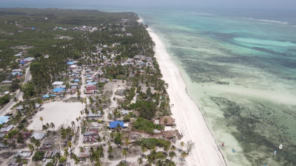 Zanzibar Tanzania  Aerial View of the Indian Ocean