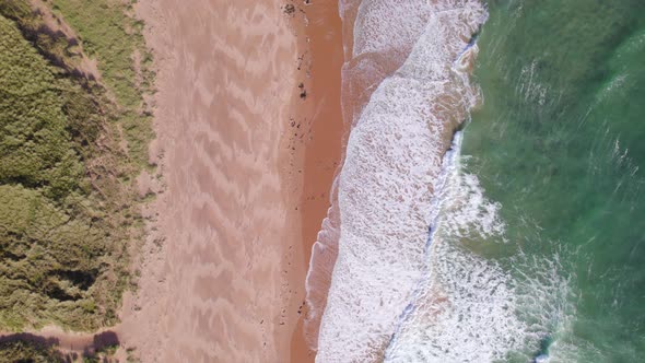 A Beautiful Secluded Beach Seen From a Bird's Eye View