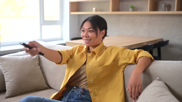 Girl Spends Leisure at Home