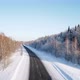 Road Through Winter  Birch Forest Covered With Hoarfrost. - VideoHive Item for Sale