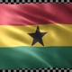 Ghana waving flag looped - VideoHive Item for Sale