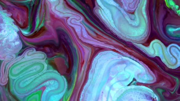 Abstract Colorful Sacral Liquid Waves Texture 391