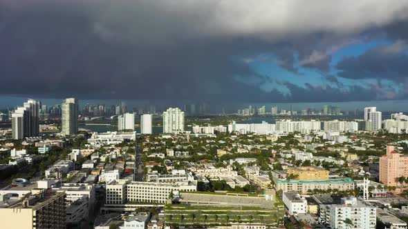 Miami and Stormy Sky