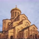 Time lapse. View of Holy Trinity church in Tbilisi - VideoHive Item for Sale