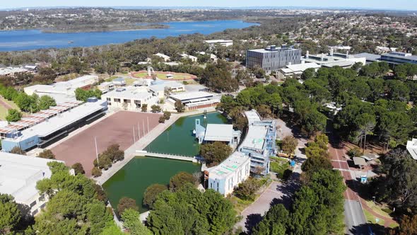 Aerial View of a University Campus in Australia