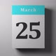 Fast Calendar Scrolling Showing Every Day and Month with Flipping Pages, Timelapse - VideoHive Item for Sale