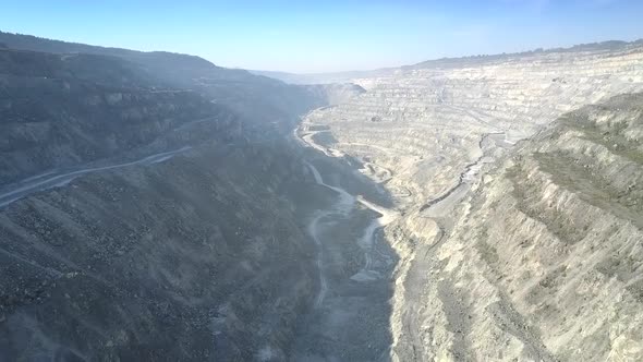 Upper View Asbestos Pit Sunny and Shadow Cascade Hills