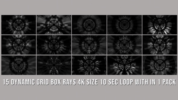 Dynamic Grid Box Rays Elements Pack