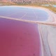 Wonderful Flight Over a Pink Salty Lake at Sunset in the Evening - VideoHive Item for Sale