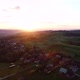 Sunrise at mountains, aerial view. Epic and colorful morning sunrise at mountain village. - VideoHive Item for Sale