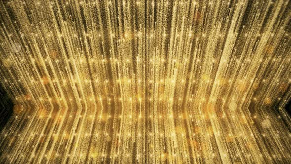 Gold Glitter And Reflection Lights 05 HD