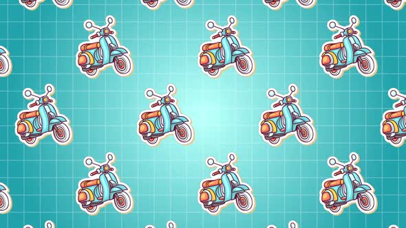 Scooter Bike Background Animation