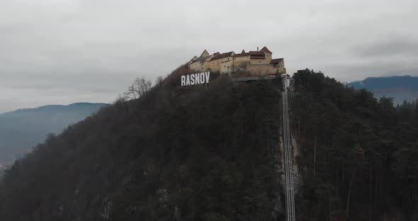 Rasnov Citadel by Drone - Romania