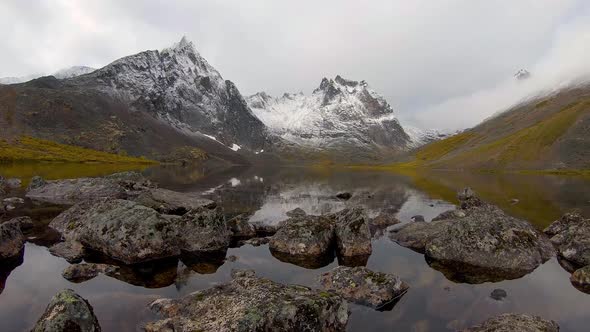 Grizzly Lake in Tombstone Territorial Park Yukon Canada