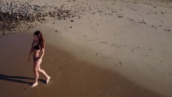 Beautiful Woman At The Beach