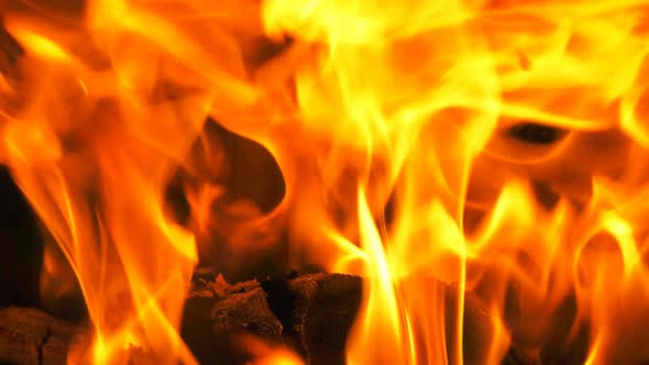 Wooden Fire Burning Flames 2 alt