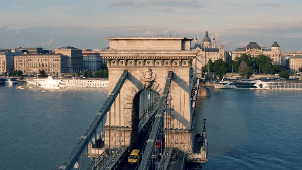 Chain Bridge Over the Danube in Budapest