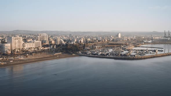 Larnaca Marina City Beach Coastline