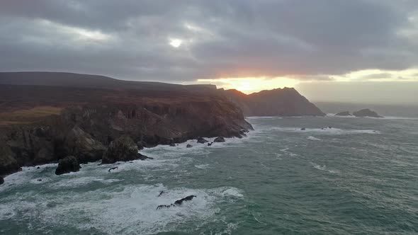 The Amazing Coastline at Port Between Ardara and Glencolumbkille in County Donegal - Ireland