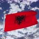 Albania Flag With Sky 4k - VideoHive Item for Sale