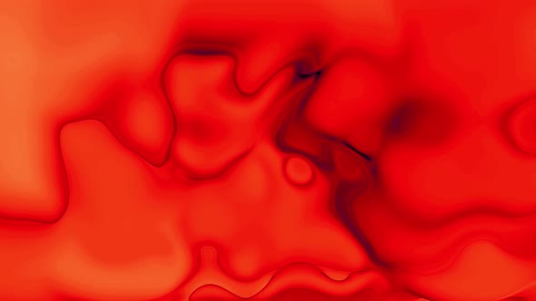Red color ink liquid animated background. animation of liquid marble texture. Vd 538