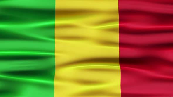 Mali Flag Waving