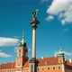 Hyperlapse of Warsaw City Center Krakowskie Przedmiescie Sigismund's Column - VideoHive Item for Sale